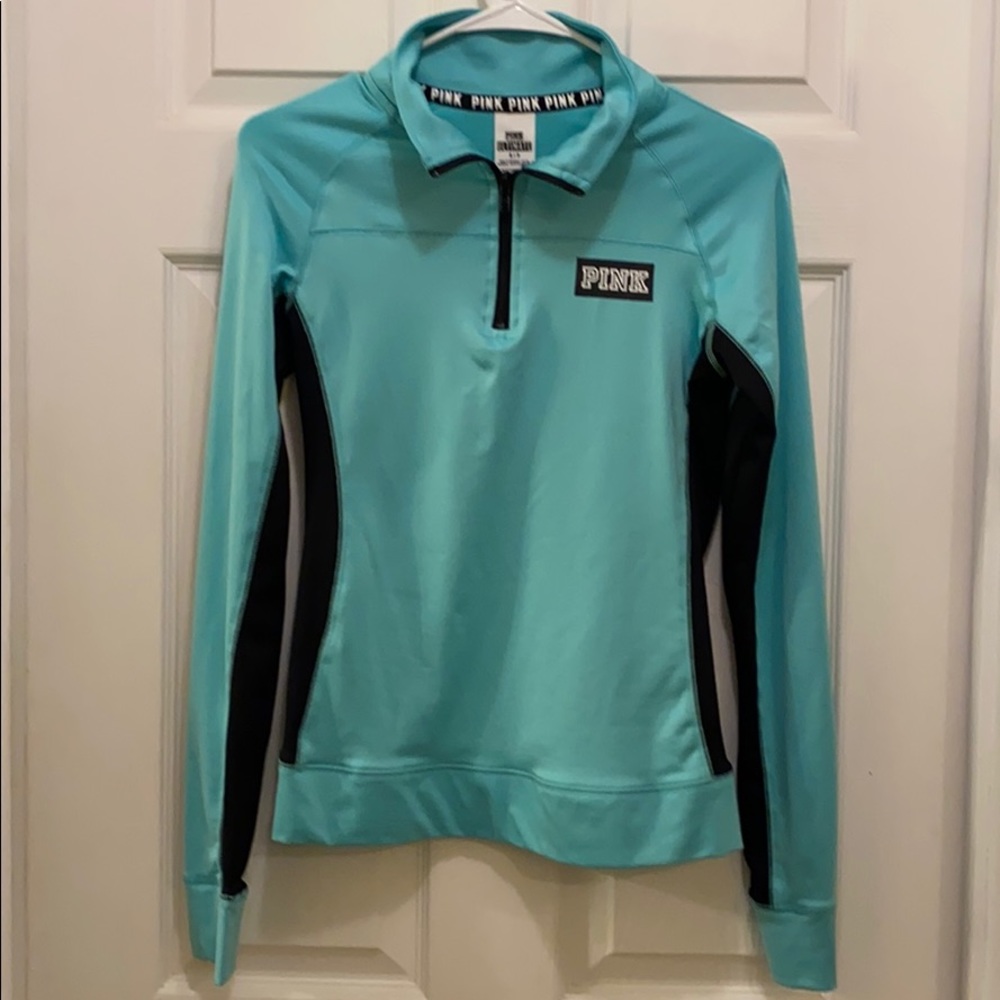 Pink zip up pullover